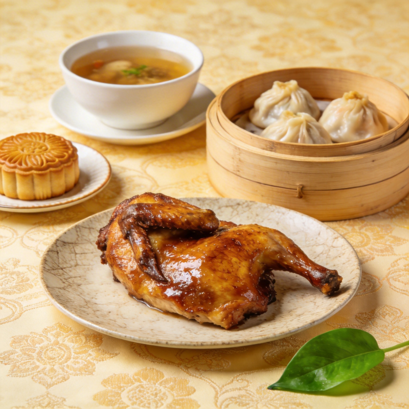 中秋佳肴盛宴图片