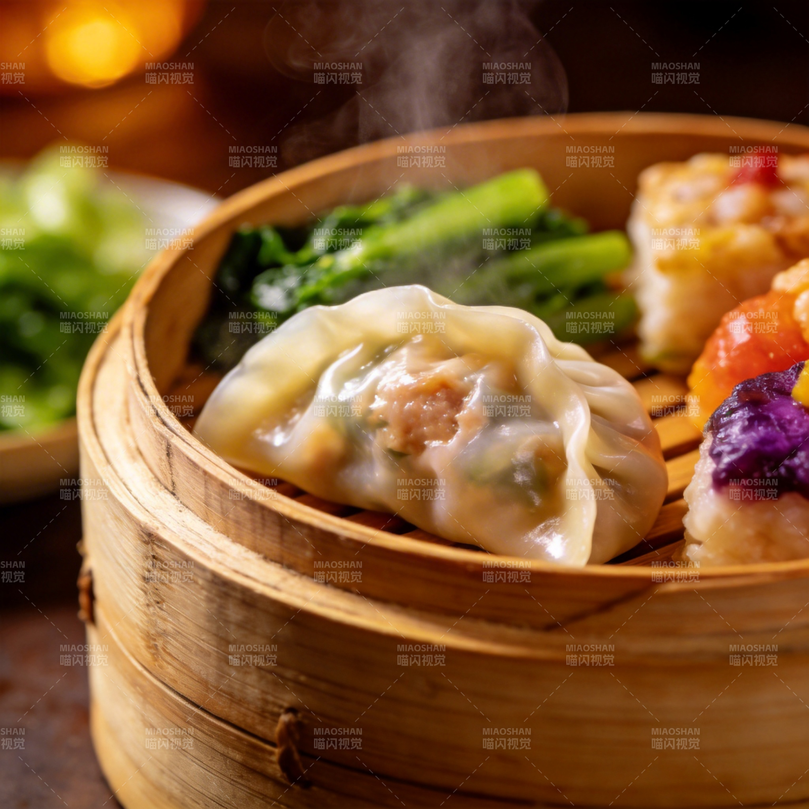 蒸笼美食 热气腾腾图片