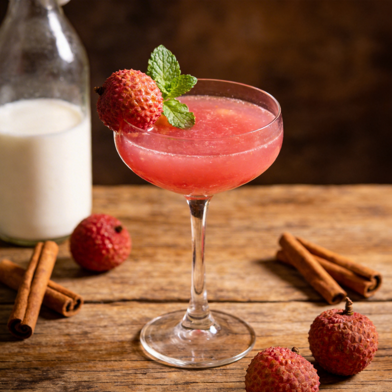 荔枝鸡尾酒图片