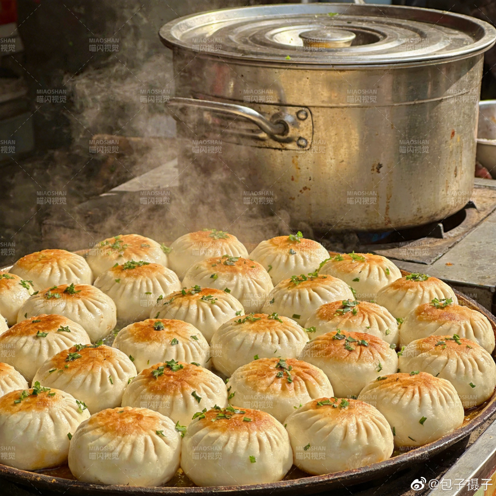 热腾腾的包子出炉图片