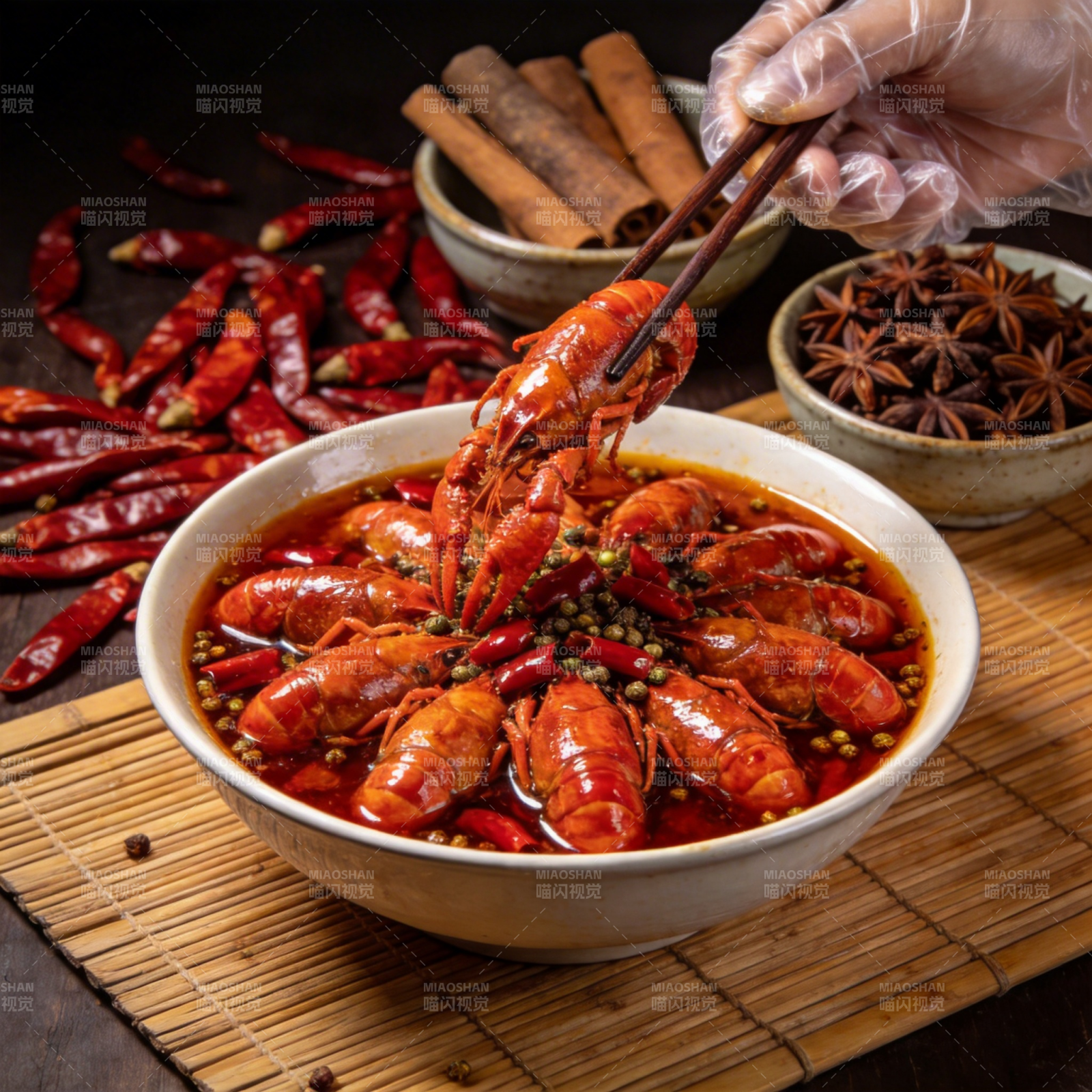 麻辣小龙虾盛宴图片