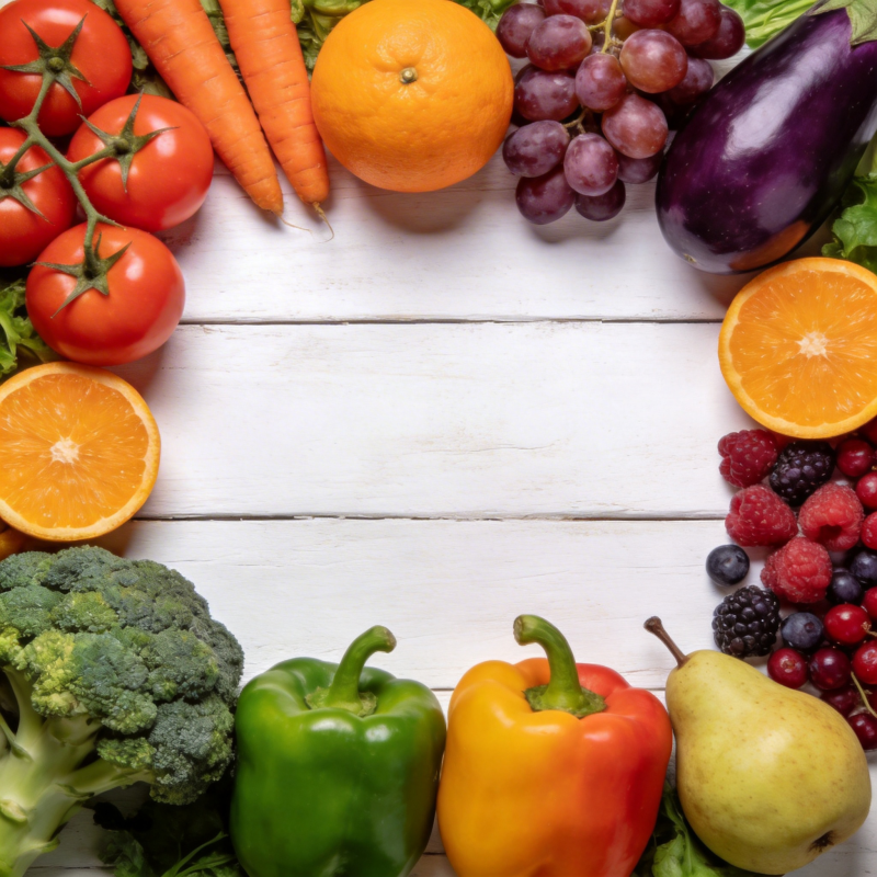 新鲜蔬果拼盘图片