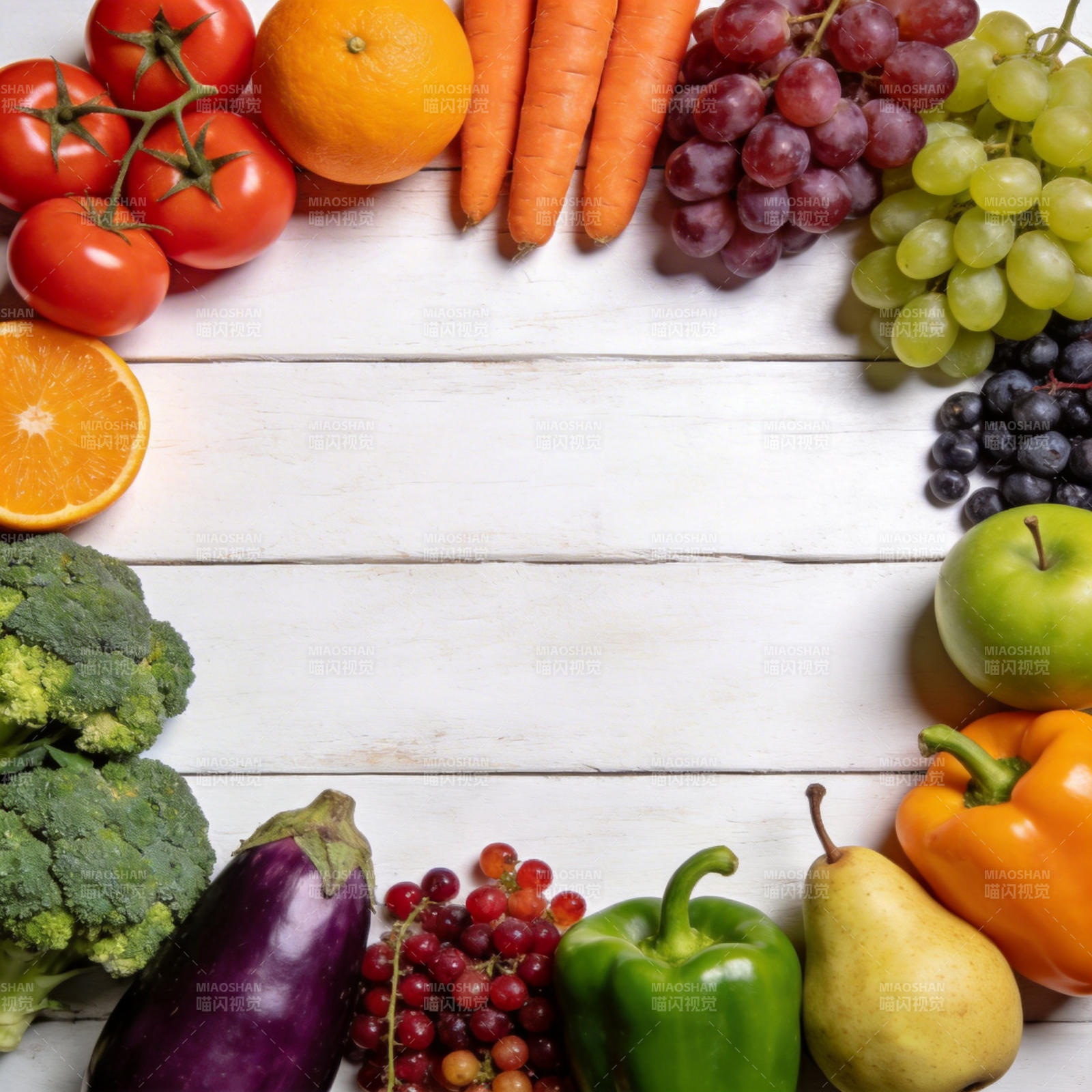 新鲜果蔬拼盘图片