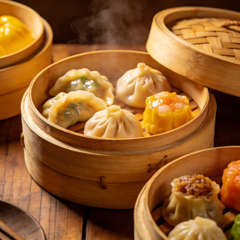 蒸笼美食 热气腾腾图片