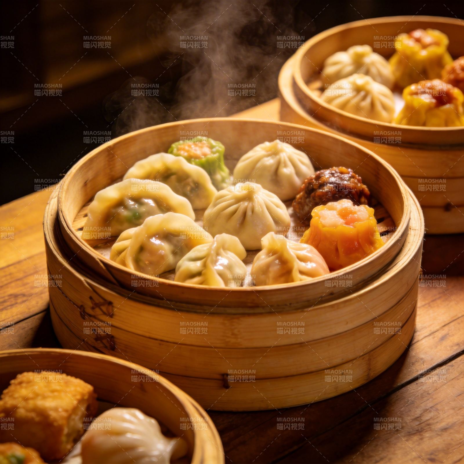 蒸笼美食 香气四溢图片