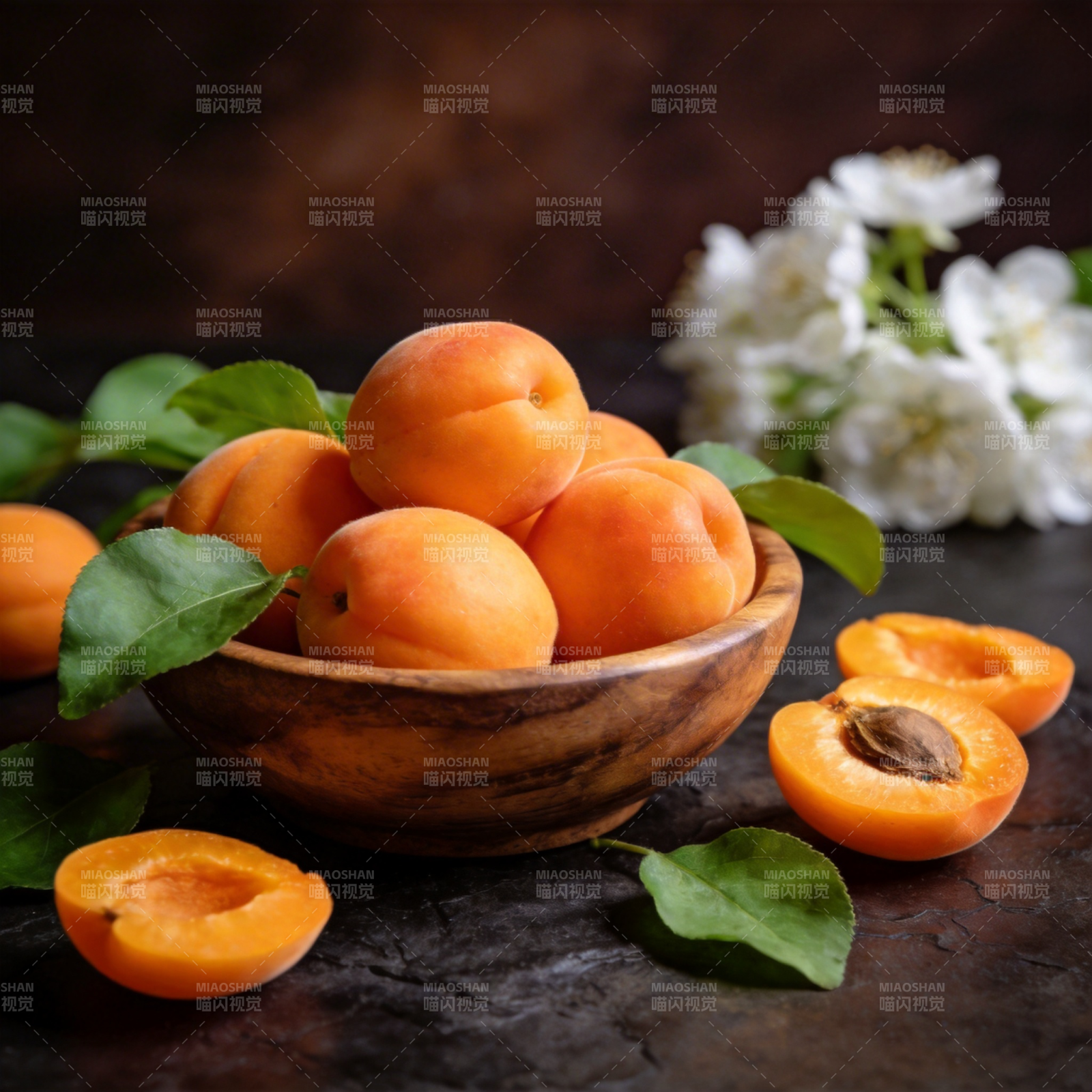 杏果满碗香图片