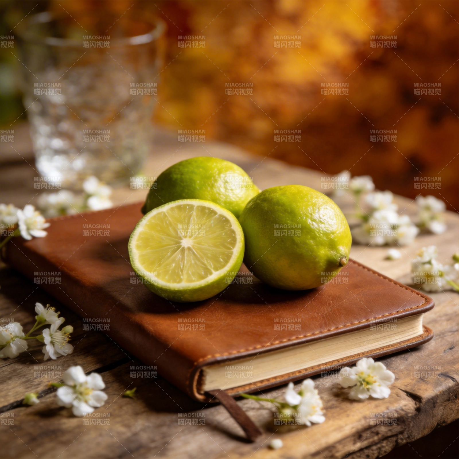 柠檬与书的静谧时光图片