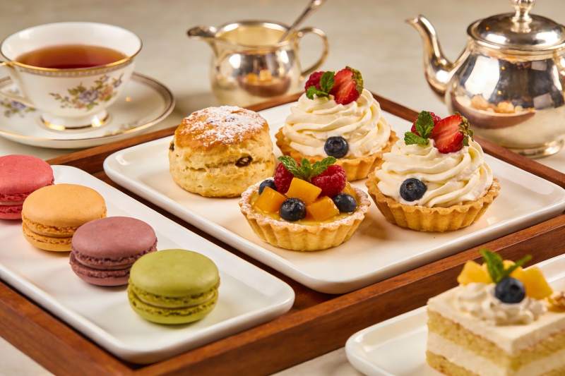 精致下午茶甜点摆盘图片