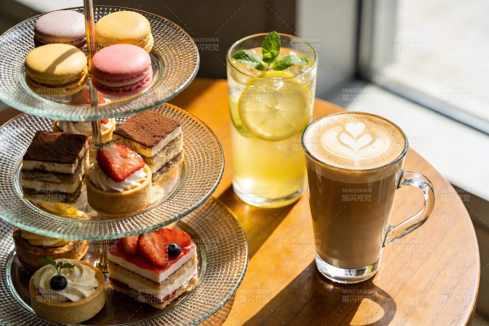 下午茶甜点与饮品图片