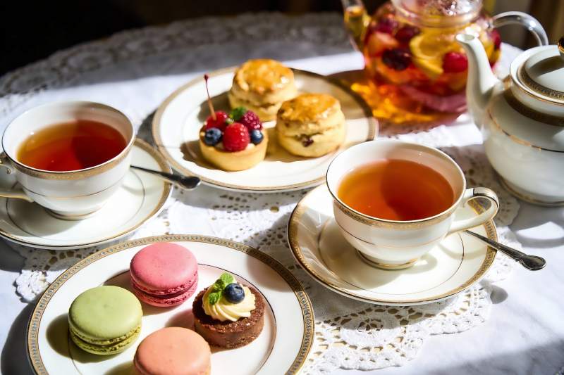 精致下午茶摆盘图片