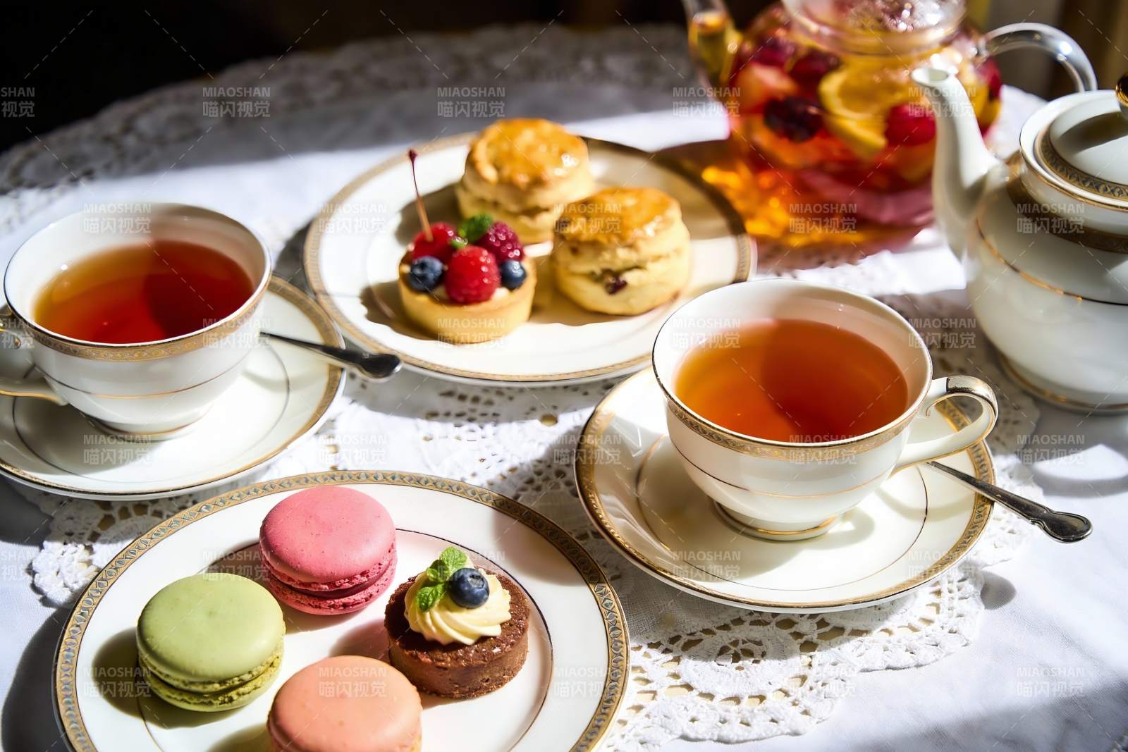 精致下午茶摆盘图片