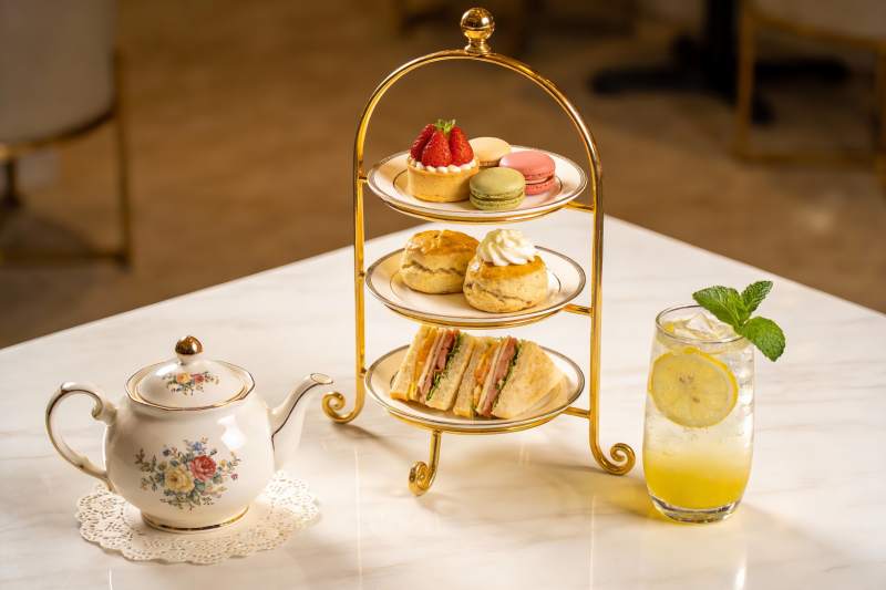 精致下午茶摆盘图片