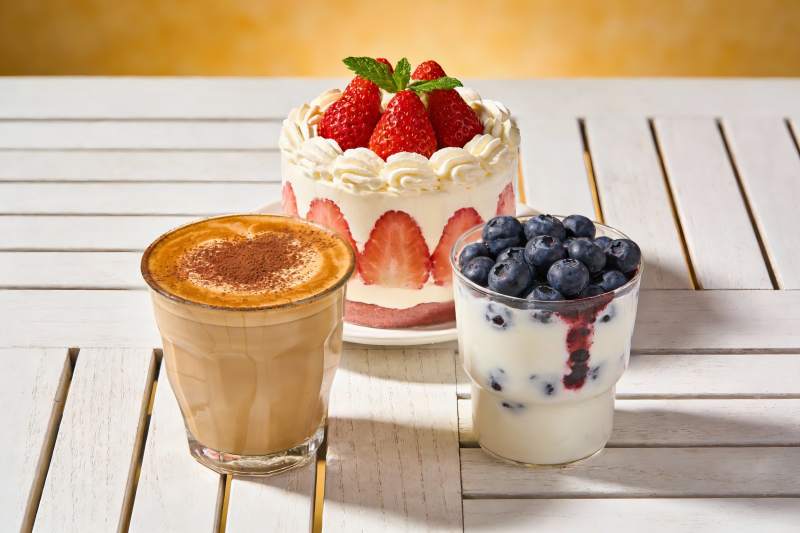 甜品与饮品精美摆盘图片