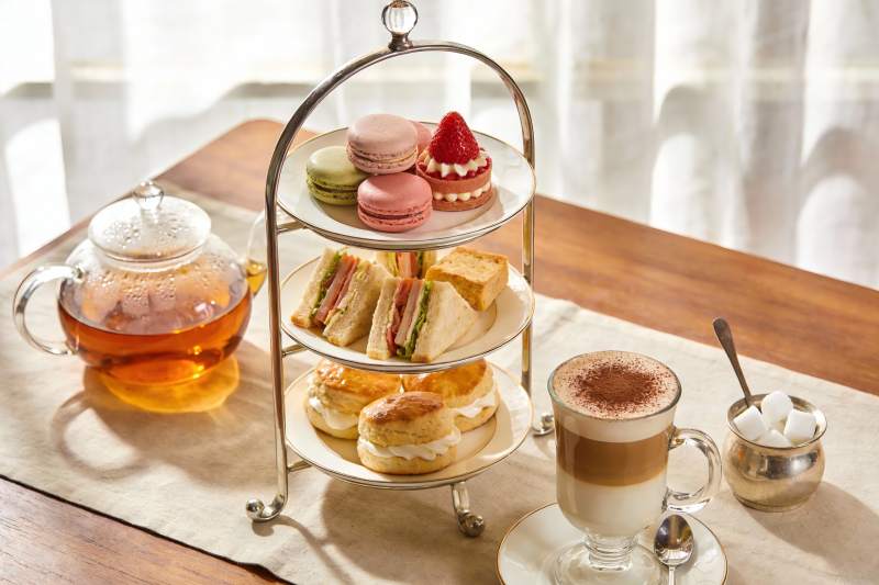 精致下午茶三层点心架图片
