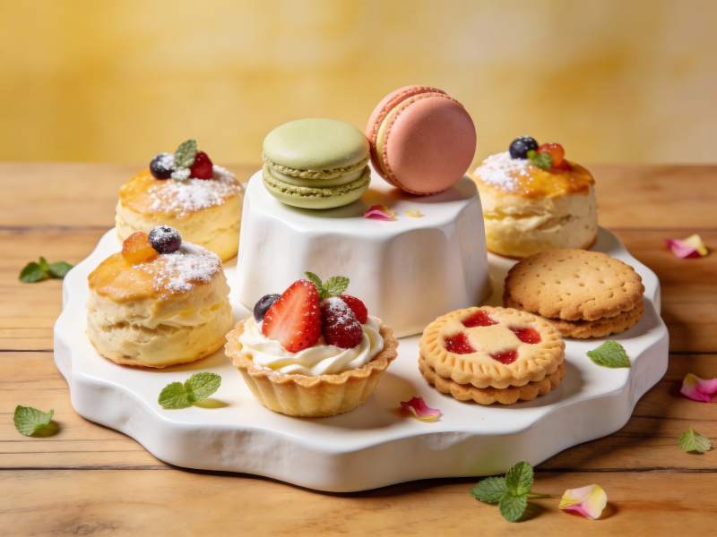 精致甜点摆盘美食诱人图片