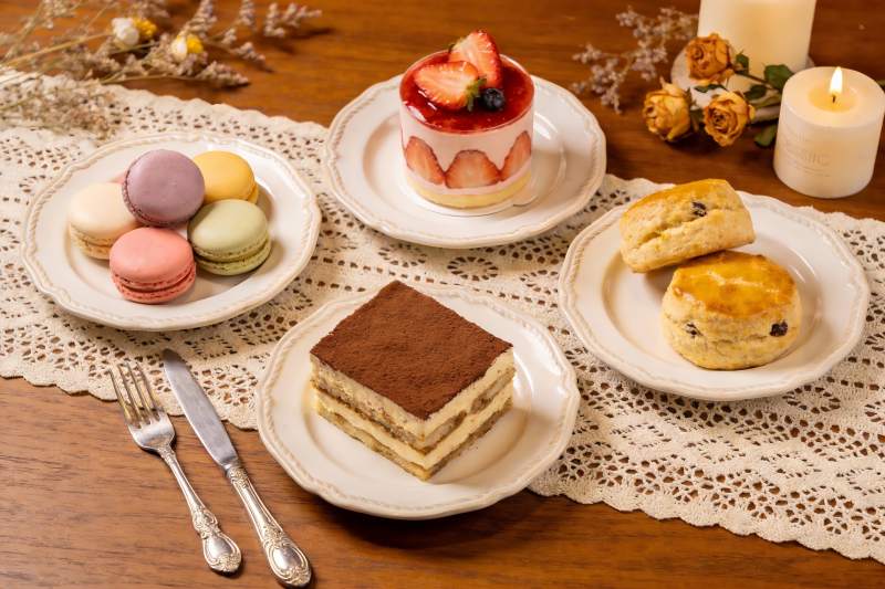 精致甜点摆盘美食摄影图片