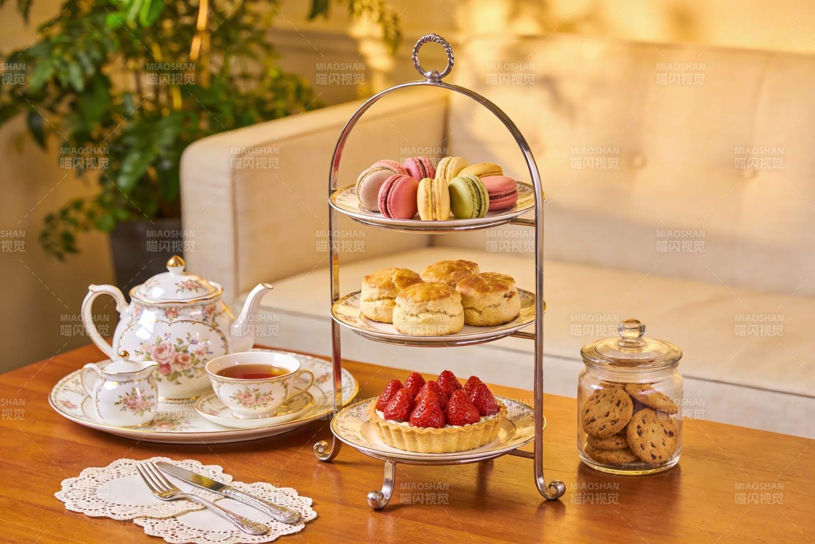 精致下午茶摆盘图片