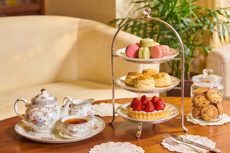 精致下午茶摆盘图片