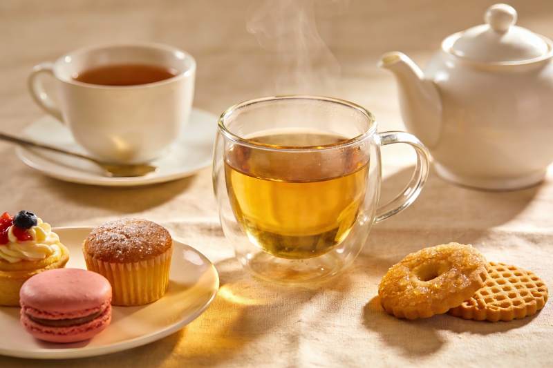 热茶甜点下午茶时光图片