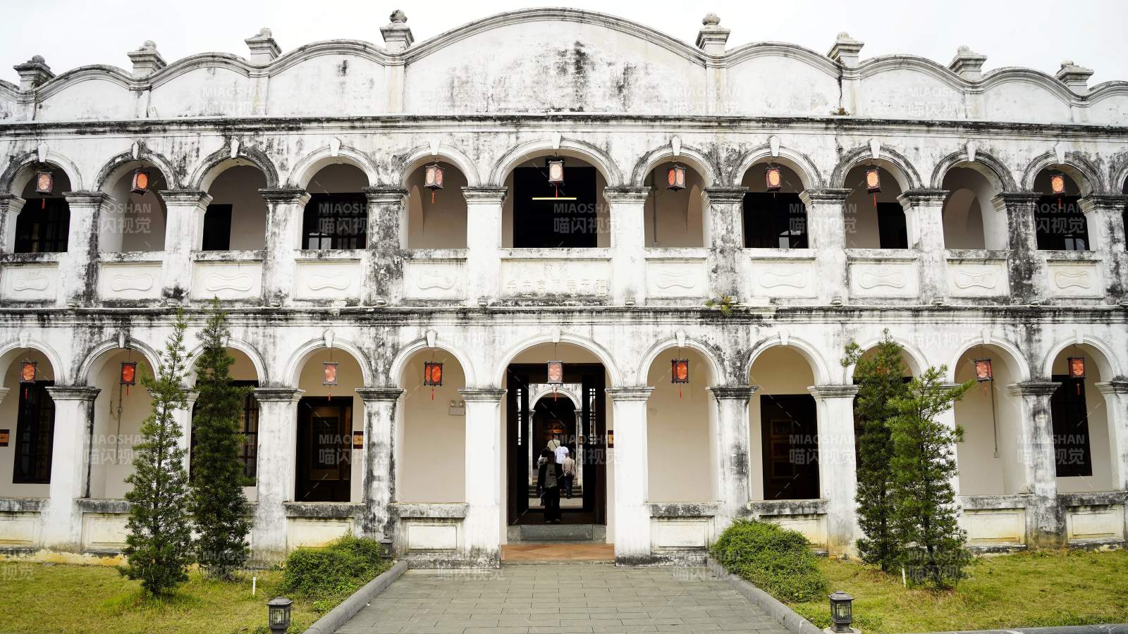 钦州古建筑庭院风光图片