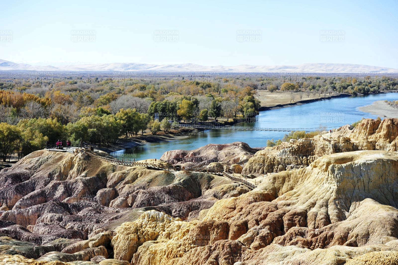 新疆河谷秋景图片