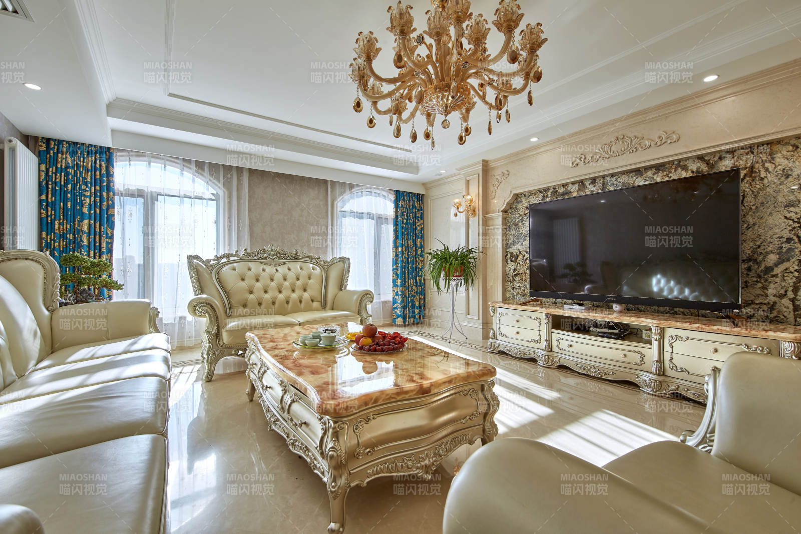 奢华欧式客厅图片