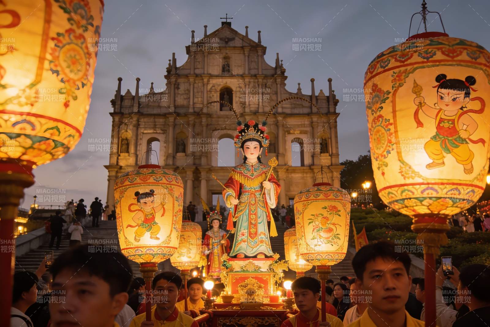 传统节日庆典与古建筑图片