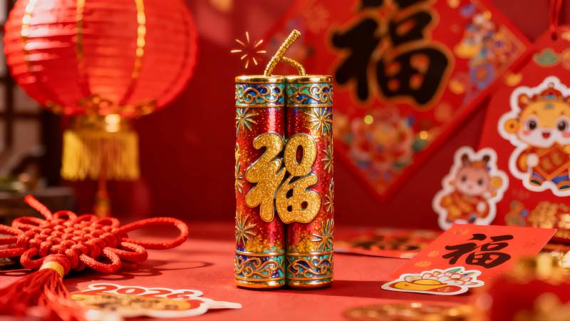 春节装饰品特写展示图片