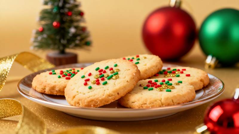 圣诞饼干配节日装饰图片