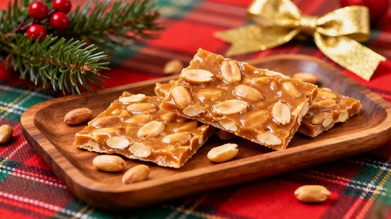 花生糖圣诞装饰摆盘图片