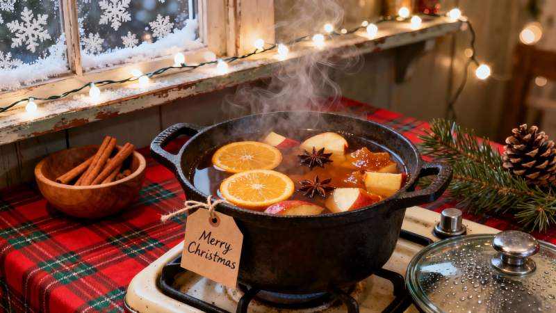 圣诞热饮飘香节日氛围浓厚图片