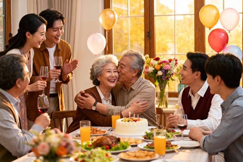 家庭生日聚会温馨场景图片