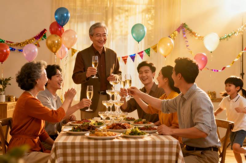 家庭聚会欢庆时刻图片