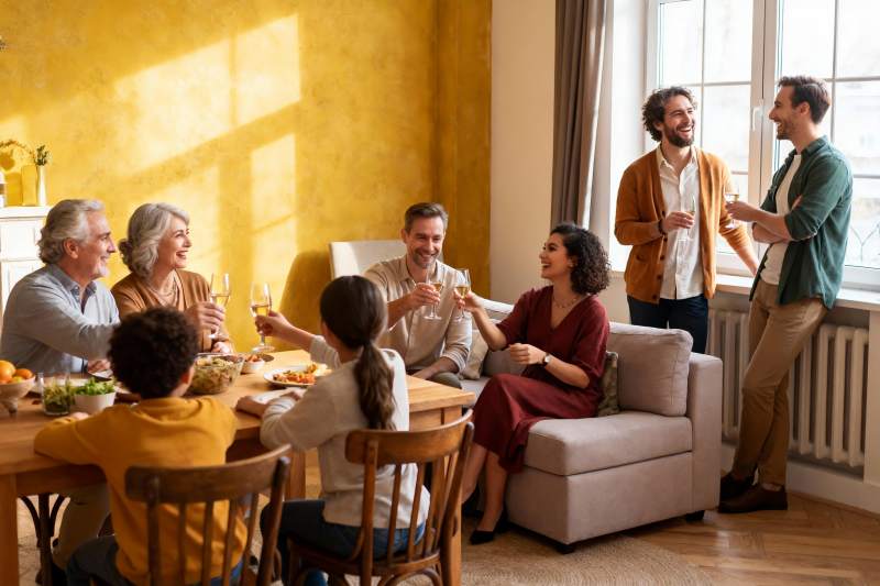 家庭聚会欢庆时刻图片