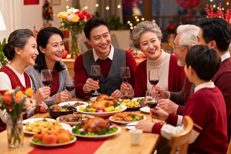 家庭聚餐欢庆团圆图片