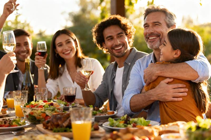 户外聚餐欢庆时刻图片