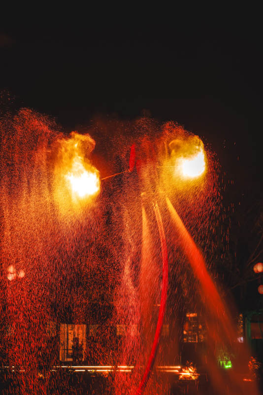 火焰喷射表演图片