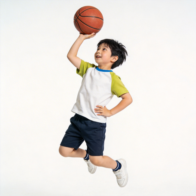 少年跃起投篮图片