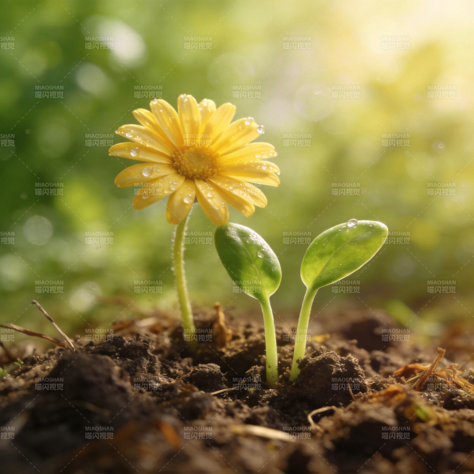 春日萌芽绽放图片