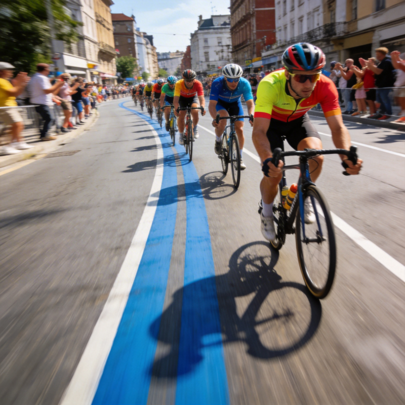 自行车赛冲刺瞬间图片