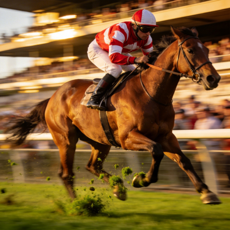 赛马飞驰瞬间图片