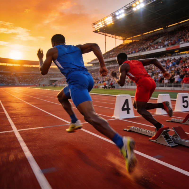 赛道冲刺瞬间图片