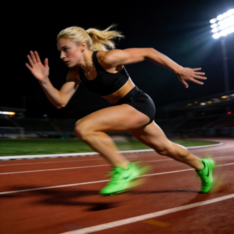 田径女将冲刺瞬间图片