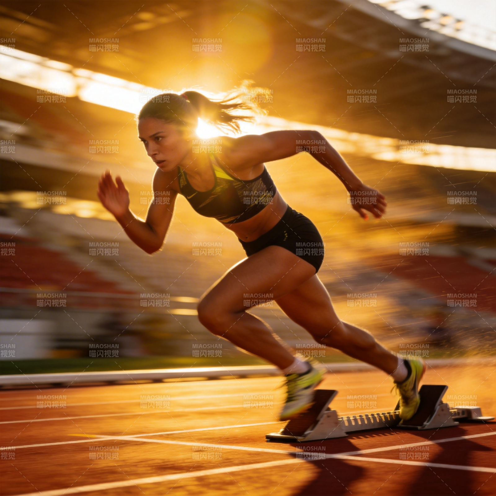 赛道上的冲刺瞬间图片