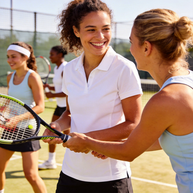 网球姐妹花图片