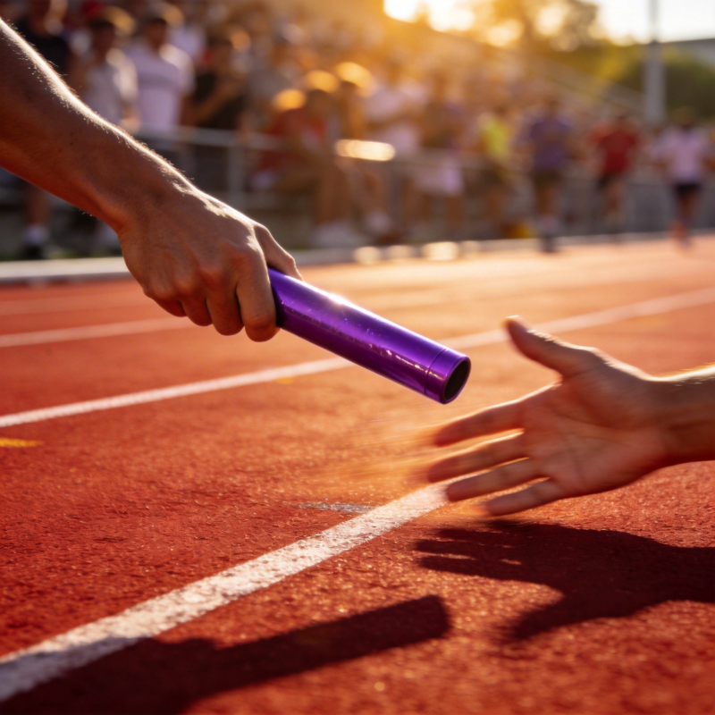 接力棒传递瞬间图片