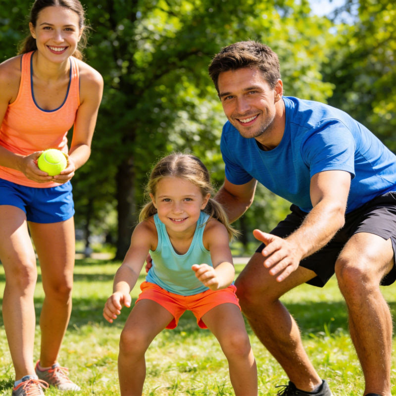 家庭户外运动时光图片