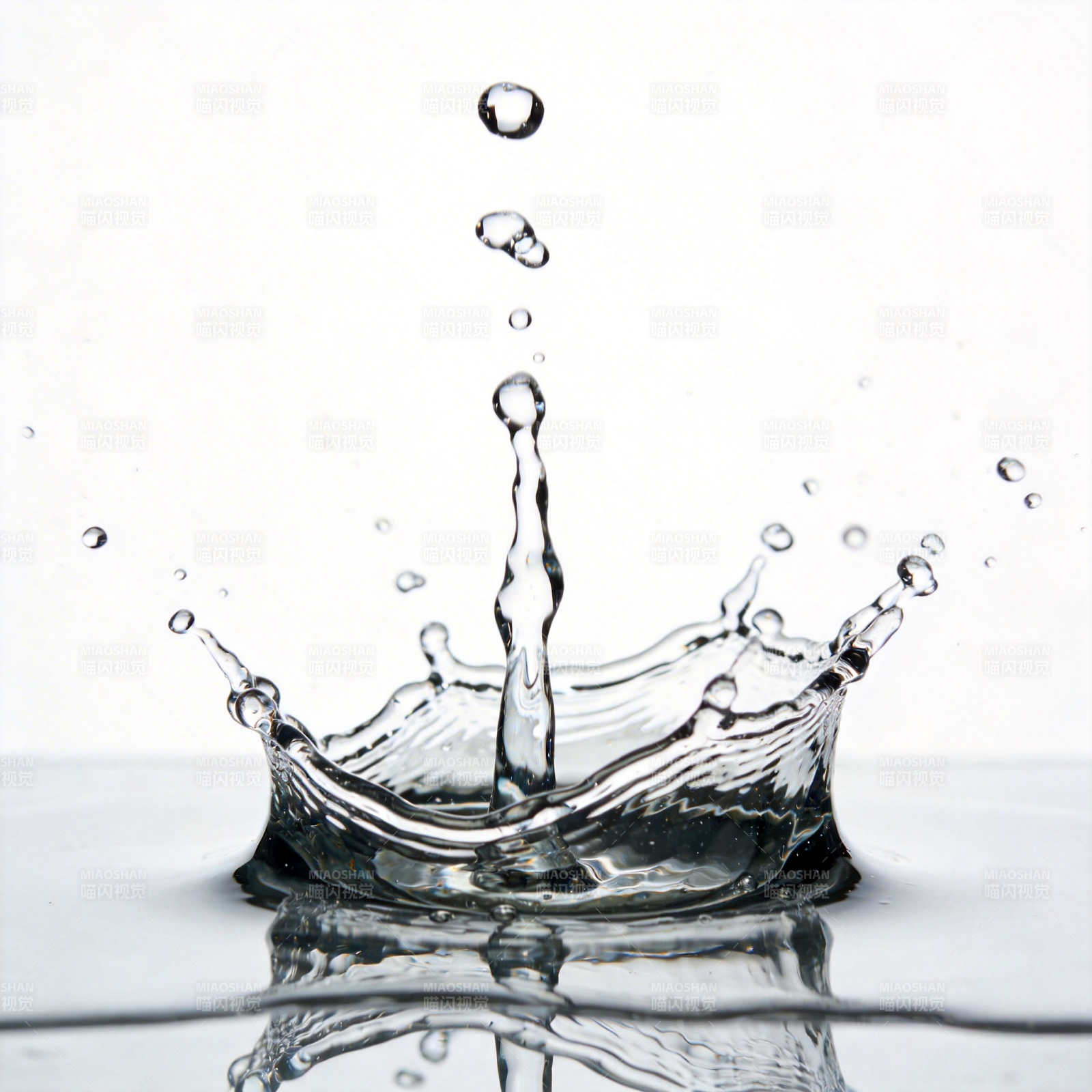 水滴溅起瞬间图片