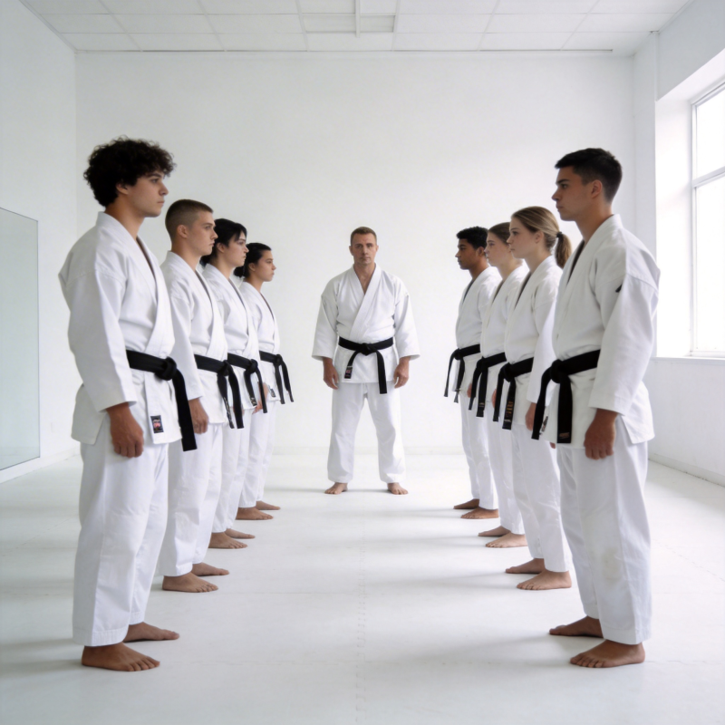 空手道训练场景图片