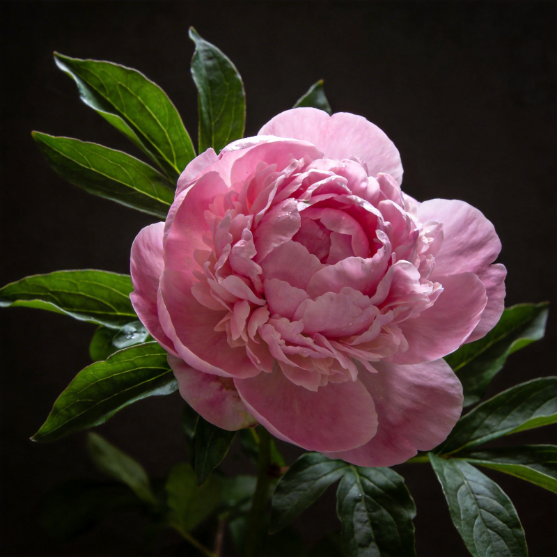 粉嫩牡丹绽放图片